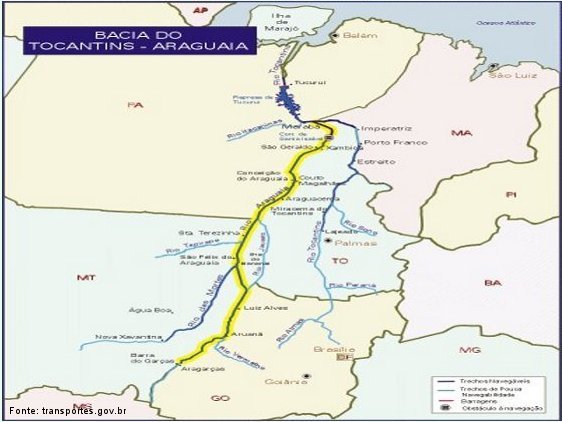 Bacias hidrográficas: Bacia do tocantins araguaia