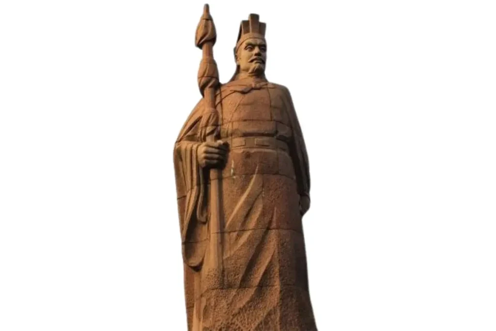 Estátua do general Zhang Qian considerado o "Pioneiro da Rota da Seda"