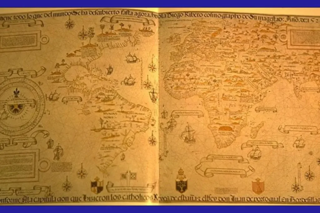 A História da Cartografia: Como Mapeamos o Mundo? 8 Mapa mundi de diogo Ribeiro