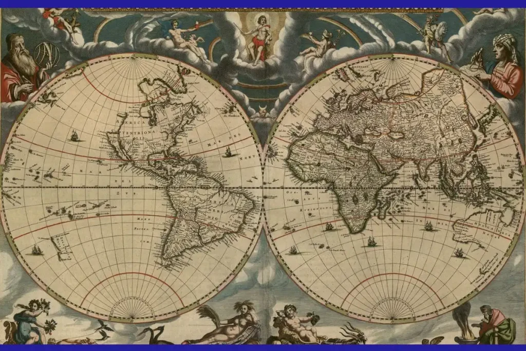 A História da Cartografia: Como Mapeamos o Mundo? 10 Mapa mundi de Joan Blaeu