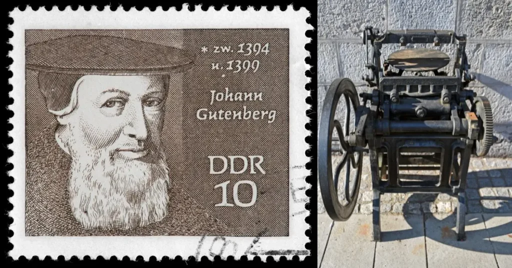 revoluções educacionais: prensa de gutemberg, inventada por Johannes Gutenberg