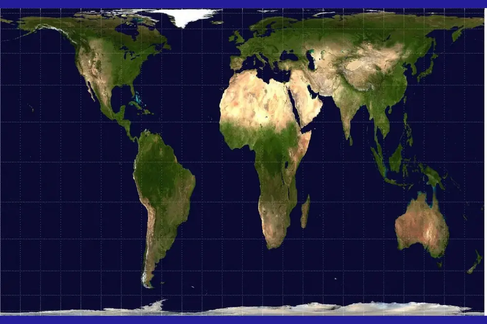 A História da Cartografia: Como Mapeamos o Mundo? 11 Mapa cartográfico com a projeção de Peters