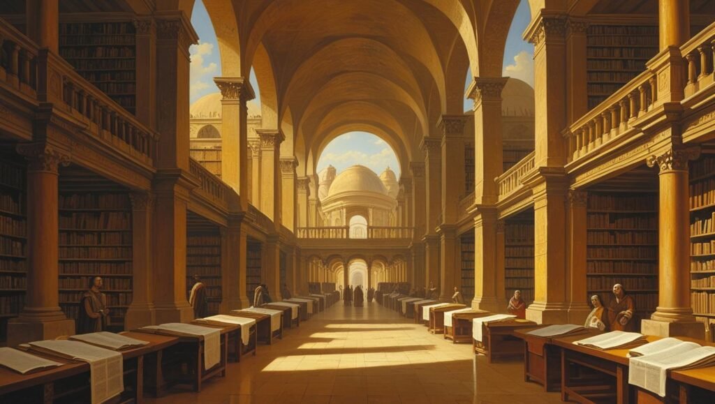 Maiores cidades do império romano - Biblioteca de alexandria